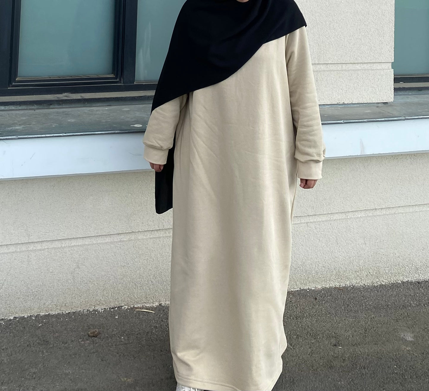 Robe en coton - Beige