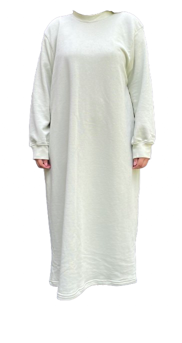 Robe en coton - Vert Sauge