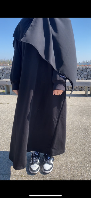 Robe en coton - Noir